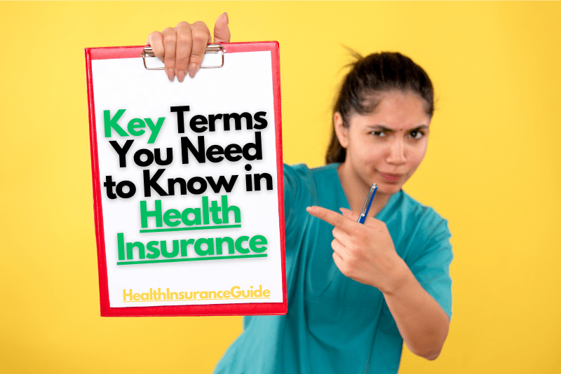 Health insurance policy with important terms and coverage details.