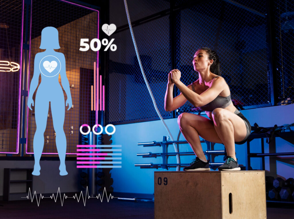 Person lifting weights, highlighting the physical health benefits of exercise