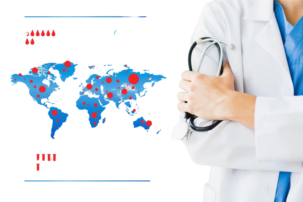 Global Universal Healthcare Benefits Illustration